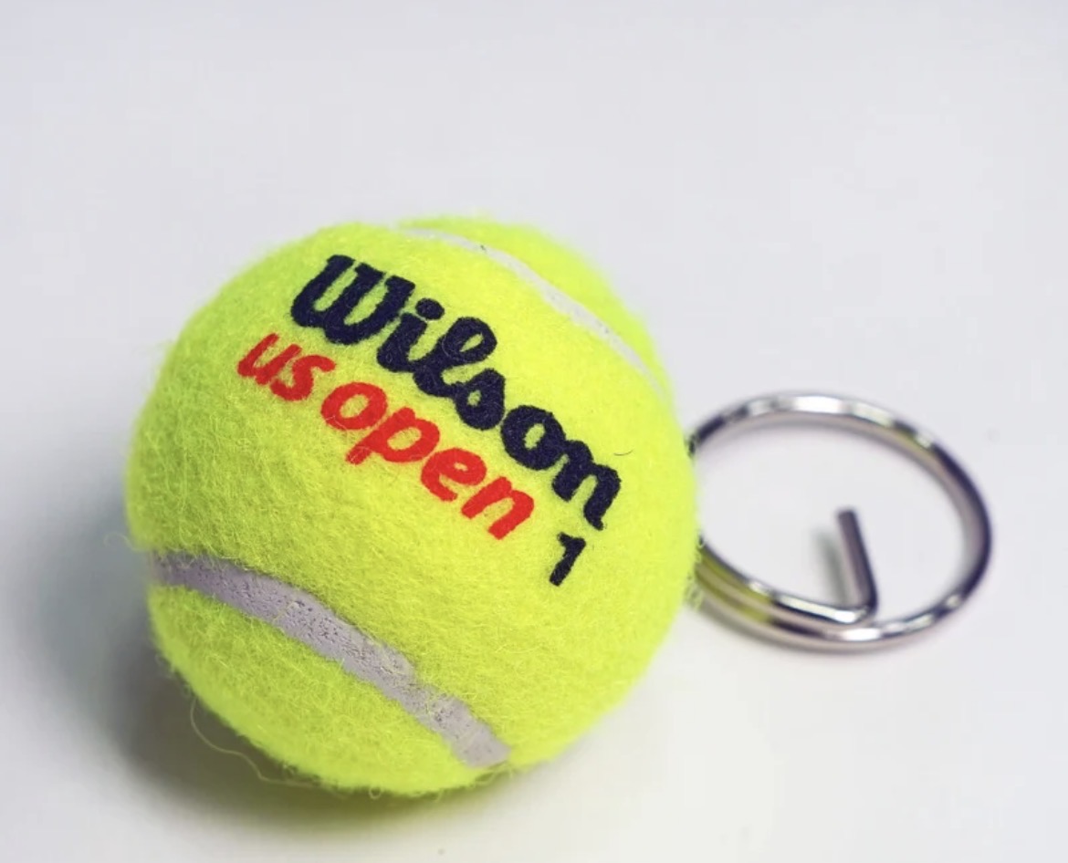Wilson US Open tennis ball key chain